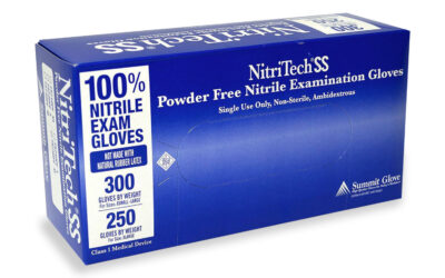 NitriTech® SS 757 Exam Grade Nitrile Powder Free – 3 Mil – 9.5″ Length